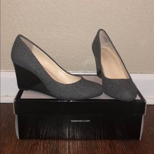 Nine West wedge pumps